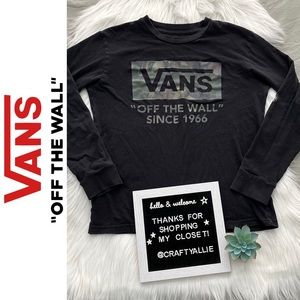 Vans Long Sleeve T-Shirt || Big Kids Medium